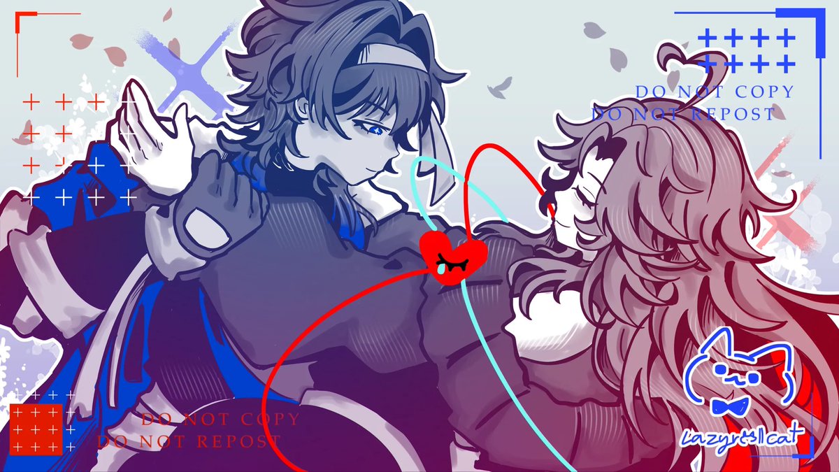 lumiminal's tweet photo. “so we meet again, how many loops is this now? ❤️ 💙 “ https://t.co/Ni0YBIi38z