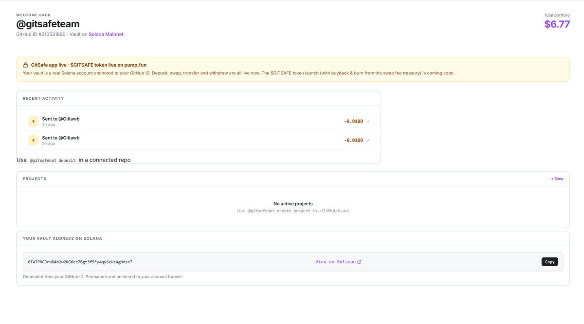 GitSafe tweet media