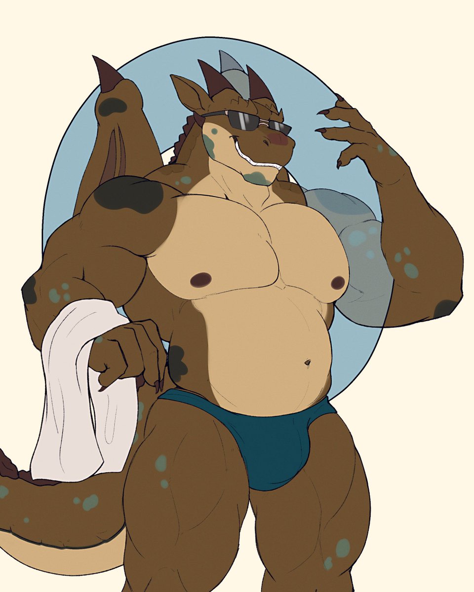 SpicyEarthWing's tweet photo. Summer's coming up, and I'm getting ready to enter the beach.

Created by @FuzzyLynxs! https://t.co/X7j9aiYbmf
