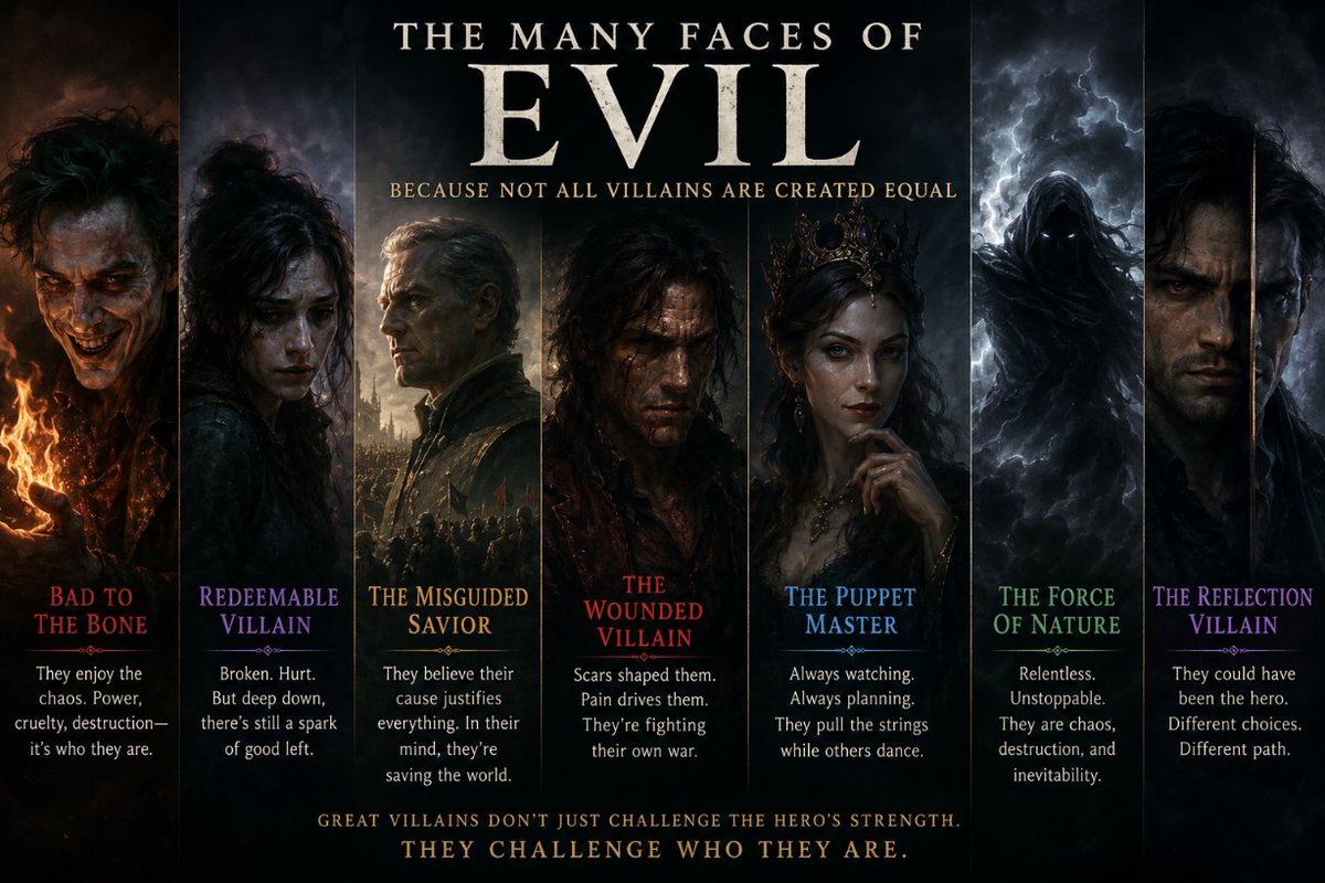 AuthorLynnCombs's tweet photo. Every hero needs an enemy. But the unforgettable stories? Those are the ones where you almost understand the villain.
https://t.co/Xxe9GdxoMG https://t.co/gt3Yu19Fo0