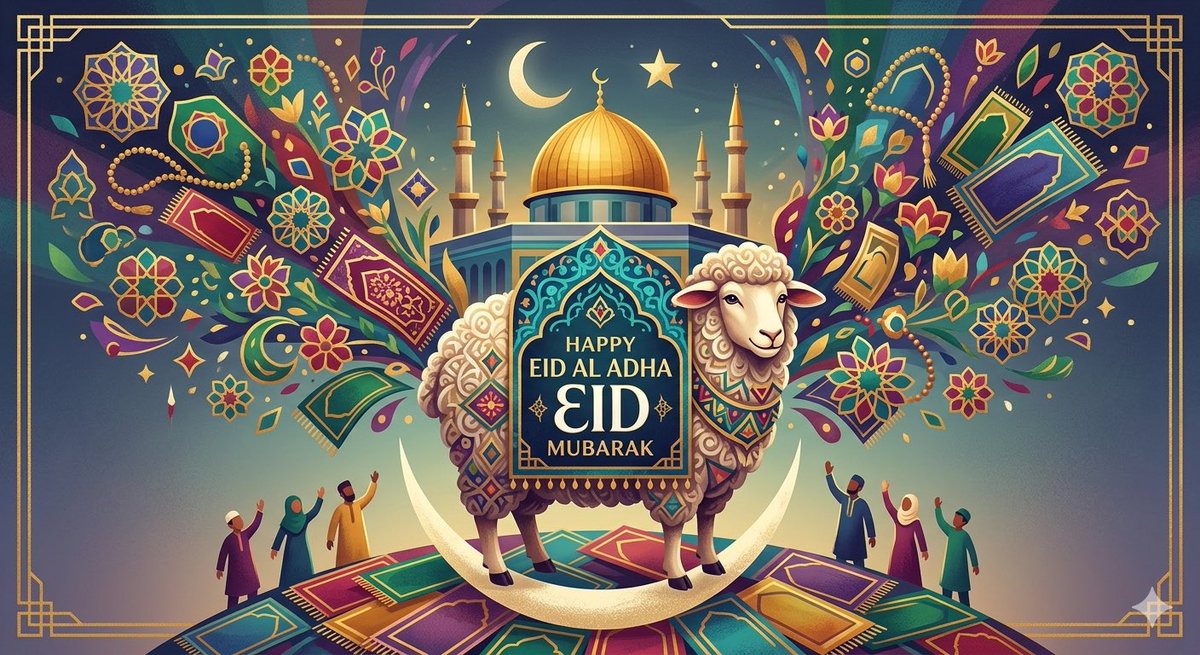 MustafaSLND's tweet photo. Eid Mubarak! Wishing you all your families a blessed, joyful, and peaceful Eid Al Adha. https://t.co/1ZdQPFo7O3