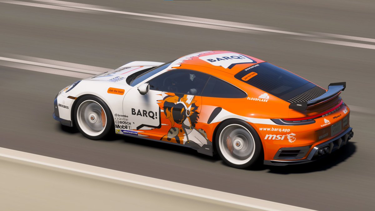 SomeGuyRytec's tweet photo. The Barq Porsche ((not a Barq mascot, just my one protogen sona) sorry people who followed because of the regular designs. I'm weird)

Code: 126 530 097
2023 Porsche 911 Turbo S with Brabus parts

The artwork was originally drawn by Keidi_F https://t.co/OlzrHnSllK