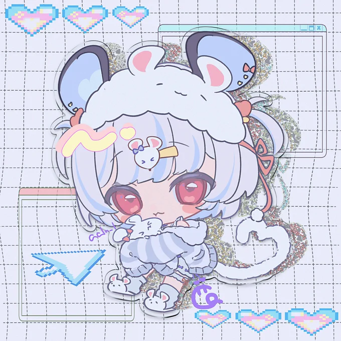 I was in charge of illustrations and Design for Nemimi's alt outfit