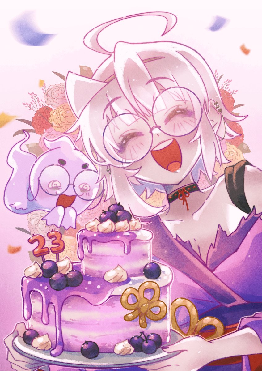 BooCleff's tweet photo. Joyeux anniversaire Boo ! 💜💜💜

L'année dernière j'ai crue que j'aurais dût avoir 23 ans quand j'en ai eu 22 : Mais cette année j'ai vraiment passée les 23 années de mort ! 🎂💗

Merci encore a tout le monde de votre soutien aussi minime ou important soit-il de votre POV. 

Je sais que je suis passée par bon nombre d'étapes que je ne souhaite à personne, et même si je ne sais pas où je vais, je suis contente aujourd'hui d'être là. Je commence enfin à être fière de mon parcourt, de m'en sortir à mon rythme.

Même seule, je ne me sens plus comme tel. Et je remercie beaucoup de gens pour ça. 💜

#vtuberfr #vstreamer #twitchfr #vtuber #birthday