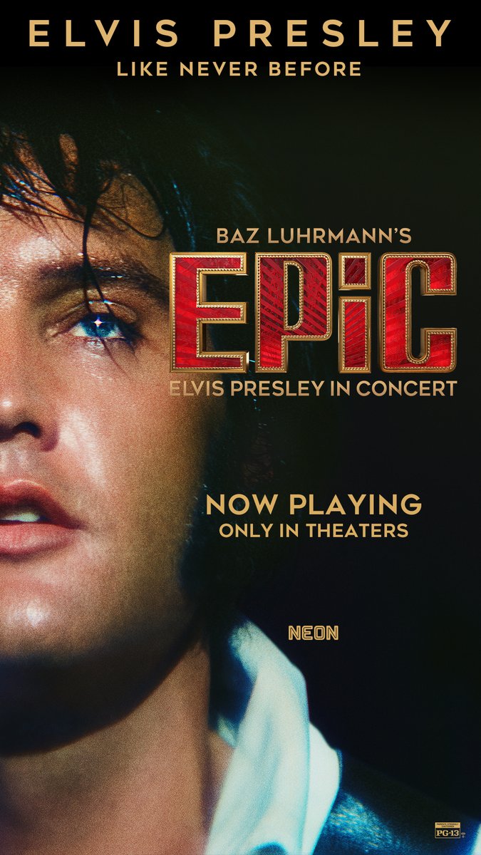 OKCMOA's tweet photo. 🎸 “An essential watch for every music fan.” -USA Today
🎬 “An exhilarating cinematic experience.” -Chicago Tribune

✨ Elvis returns to the big screen this Thursday at 7:30 PM!
A dazzling celebration of the King’s legendary Las Vegas performances, Baz Luhrmann’s acclaimed archival documentary EPIC: ELVIS PRESLEY IN CONCERT is back for an encore screening. 
🔥 One night only! don’t miss it: https://t.co/Itnnbi82Tm