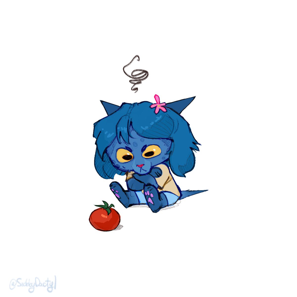 SnobbyDactyl's tweet photo. my girl and i have been embracing our inner child recently, and i was inspired to draw the childhood versions of us💙💙🐀🐈‍⬛ https://t.co/8hJzneJf5B