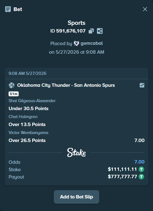 Stake High Roller tweet media