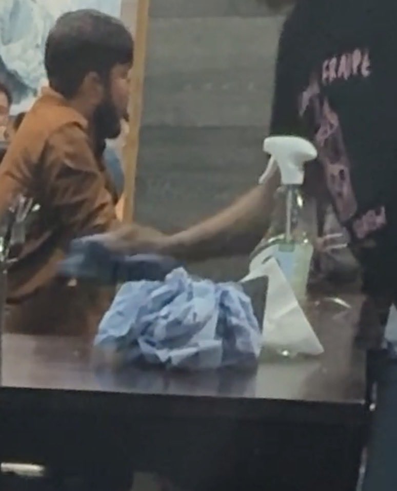 AshwinButani's tweet photo. First impressions at Gujarat Express Harrow. This overflowing rubbish bin packed with old takeaway containers is sitting wide open right at the front entrance, alongside messy floors. Not what you expect from an establishment claiming a 5-star council hygiene rating. #FoodHygiene https://t.co/xubMuwhw5I