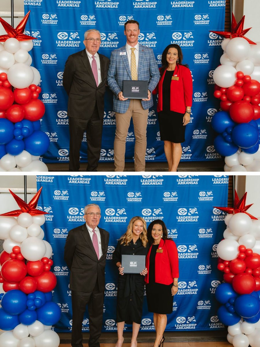 simmons_bank's tweet photo. Congratulations to Tricia Wilson and Justin McCarty on graduating from Leadership Arkansas!
We’re proud of how they continue to grow as leaders and thankful to President &amp; CEO Jay Brogdon for representing Simmons Bank as the event’s keynote speaker. https://t.co/X5f3XL4OJ7