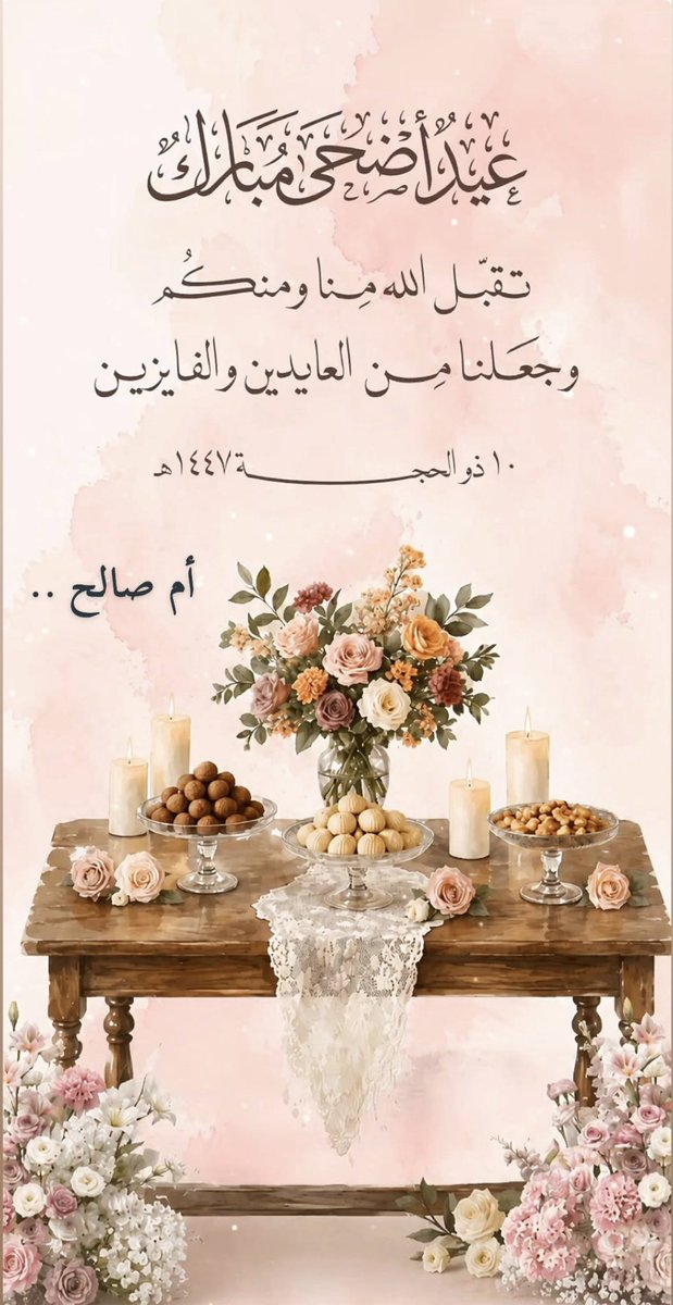 AmjadMB1's tweet photo. #عيد_مبارك
#عيد_الاضحى_المبارك_1447 https://t.co/2WTKEzqmlw