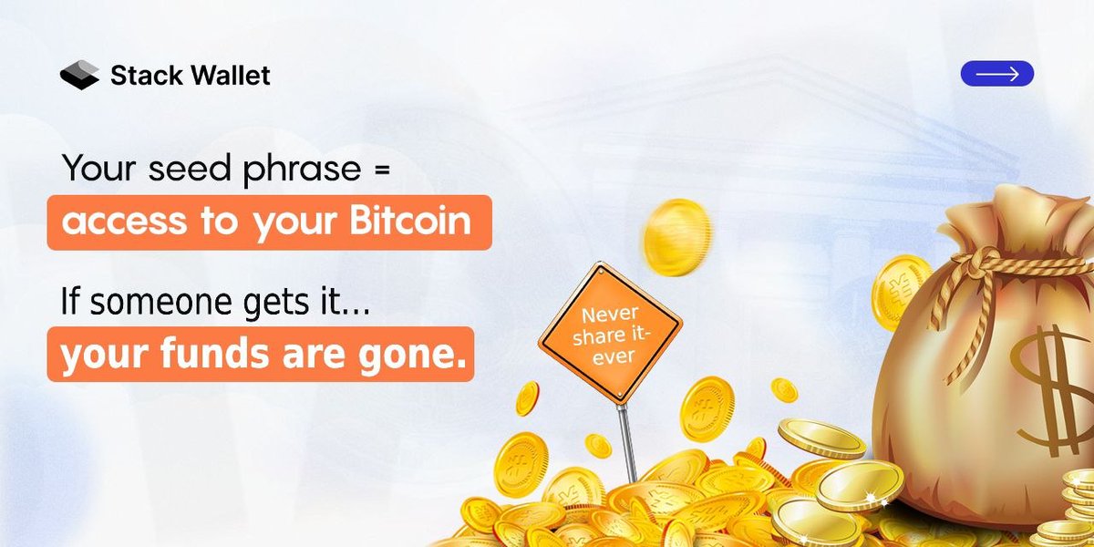 stack_wallet's tweet photo. Buying Bitcoin? Easy. 

Protecting it? This is where the stakes get higher.

Secure practices are a core part of self-custody. Take time to ensure you're keeping up with yours! https://t.co/UTBS4OAJEY