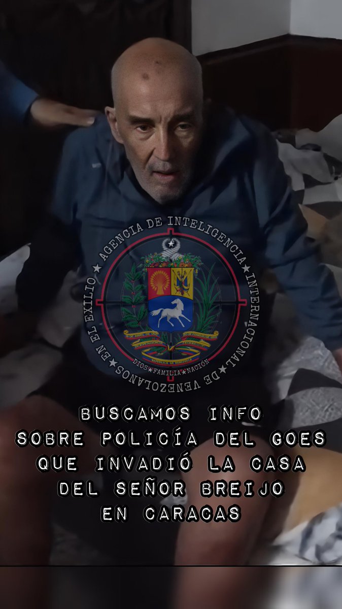 aiivex3enero's tweet photo. ATENCIÓN CIUDADANÍA Y POLICÍAS ALIADOS DE AIIVEX EN EL ANÓNIMATO (CARACAS):

SOLICITAMOS INFO SOBRE FUNCIONARIO DEL GOES QUE INVADIÓ EL APARTAMENTO DEL SR. JOSÉ BREIJO (EX PRESO POLÍTICO).

MÁS INFO SOBRE ESTE CASO↓
https://t.co/0p8fqNelEE https://t.co/6chq8YDBoV