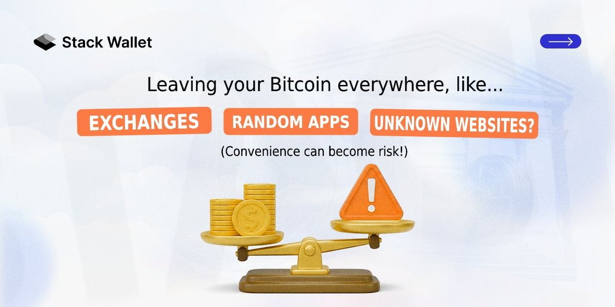 stack_wallet's tweet photo. Buying Bitcoin? Easy. 

Protecting it? This is where the stakes get higher.

Secure practices are a core part of self-custody. Take time to ensure you're keeping up with yours! https://t.co/UTBS4OAJEY