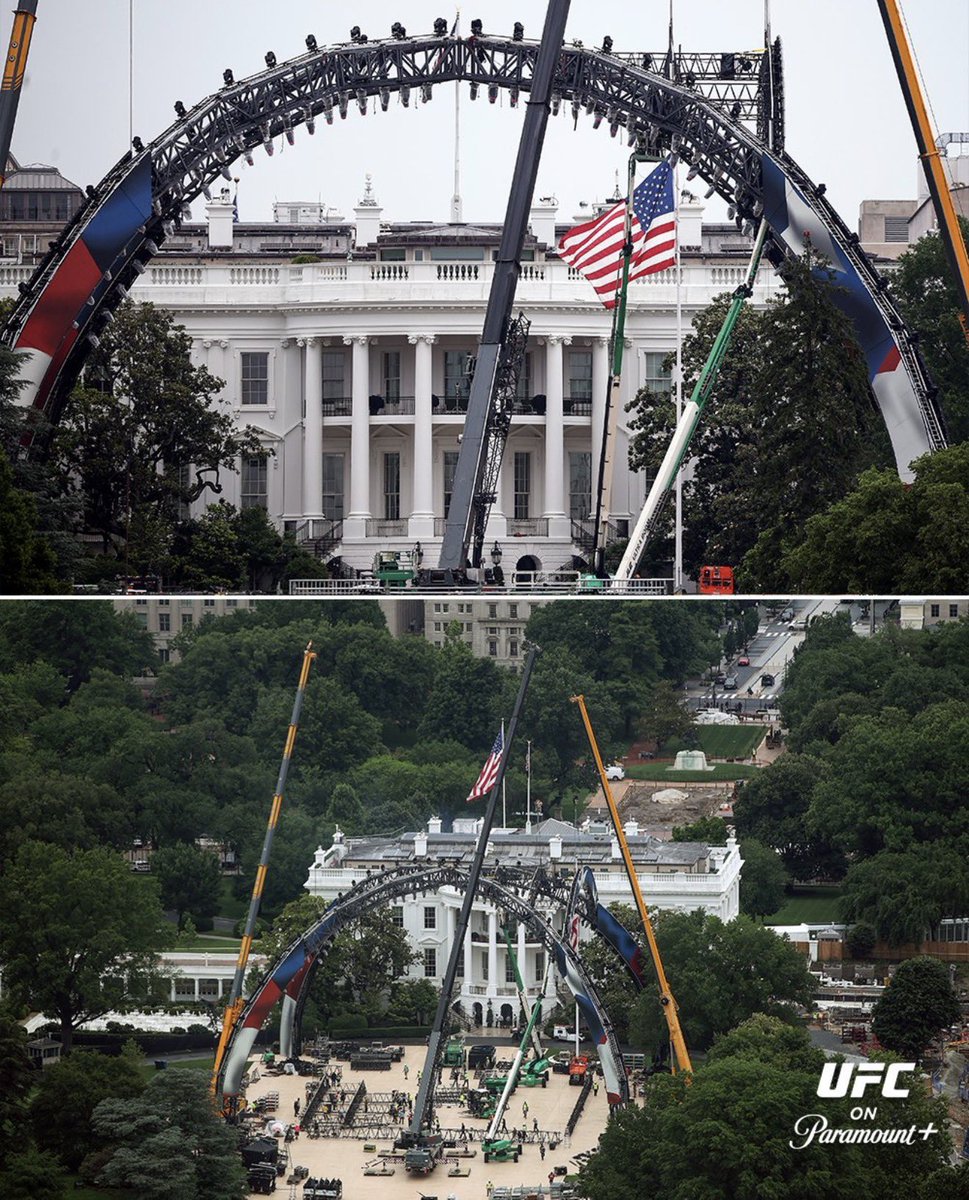 eliweber31's tweet photo. Hey guys. Gas is $5 a gallon, inflation is soaring, we are in another war, and the East wing has been torn down, but don’t worry!!

We will have MMA fights on the White House lawn. https://t.co/rMYmijpqpI