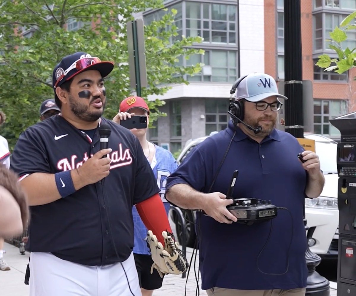 GrantPaulsen's tweet photo. Huge thank you to all the listeners who came out to our G&amp;D Nats Over .500 parade! 

Thanks as well to the @Nationals @PupatellaPizza @waltersbardc @CrushFunk for their contributions as well. What a fun time. https://t.co/zX8cizUpdY
