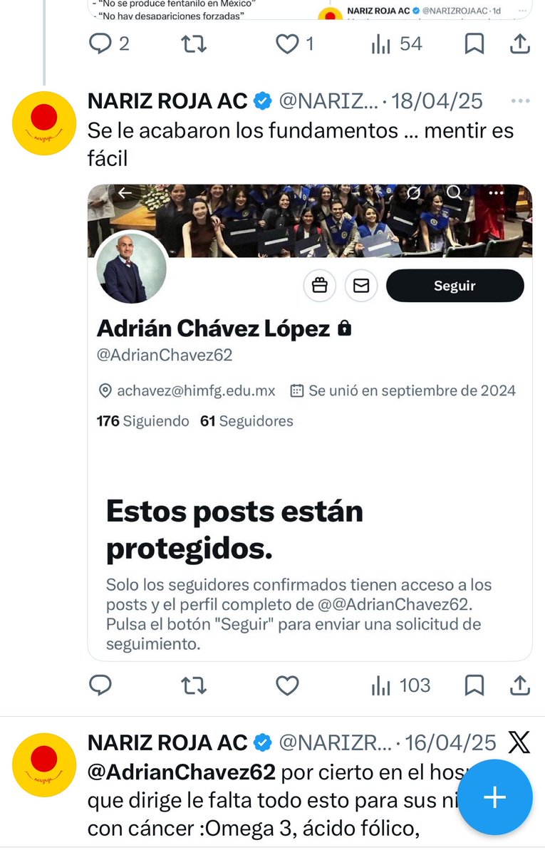 NARIZ ROJA AC tweet media