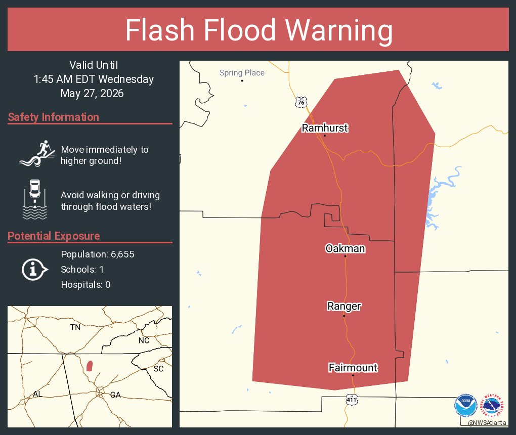 NWS Atlanta tweet media