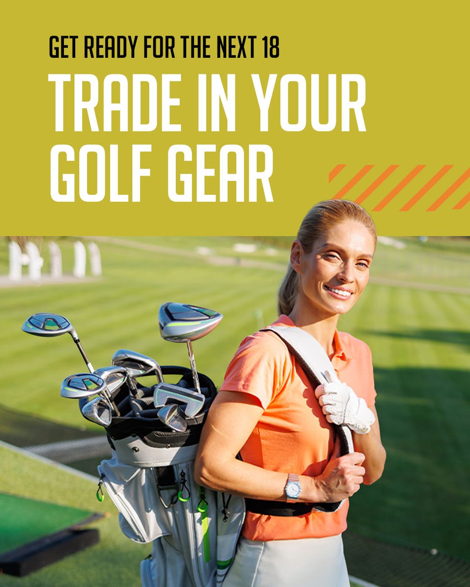 PIASfayette's tweet photo. Bring your quality used clubs, bags and more to Play It Again Sports and trade up to quality golf gear that’s ready for the next 18. #PlayItAgainSports #GolfGear #TradeInTradeUp https://t.co/HcEfmFMpMb