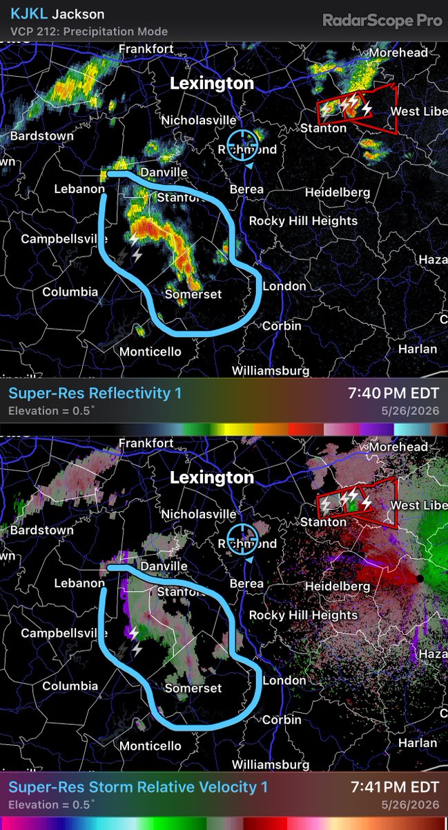 AL_Fresh12's tweet photo. @Kentuckyweather this storm might be trying to spin a bit down towards Stanton as well.  Moving  NE #kywx #ohwx #tnwx https://t.co/jRDNOifHFL