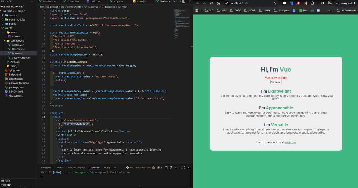 dannykryan's tweet photo. Day 41 of #100DaysOfCode
After a long break while I worked on my house, I'm returning to my 100 Days of Code. I want to get familiar with @vuejs  so I've been setting up basic projects and playing around to see how it differs from React. It's early days but I lke it! https://t.co/NvWwjFWc8q
