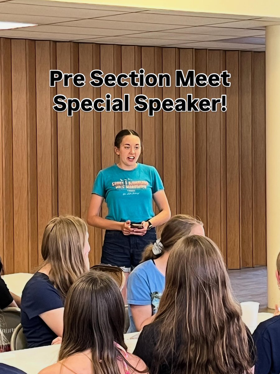 ProctorTandF's tweet photo. Awesome message from All American Carlie Blevins (and holder of 10 school records at Faith Baptist College) about what our core values mean to her as well as an inspiring message going into Sections! https://t.co/qhr0ENte1O