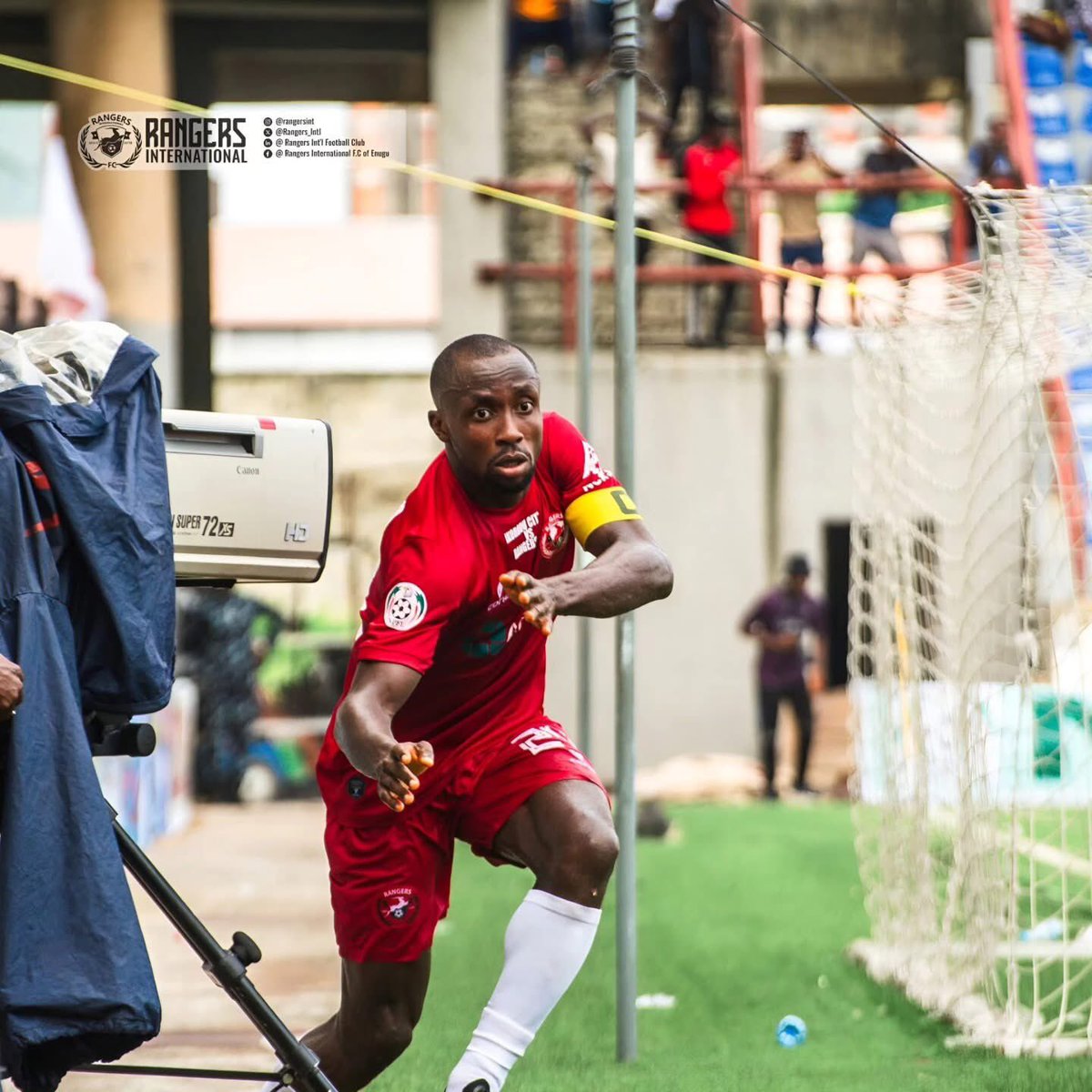 Rangers_Intl's tweet photo. In that one split second, the stadium fades, the noise blurs, and it’s just the raw roar of victory.

​Chidiebere Nwaobodo sealing the title in Lagos. No filters, no pretense just the pure, unadulterated emotion of becoming NPFL Champions. 🏆

​#FlyingAntelopes #CHAMPIONS #NPFL26 https://t.co/TRZ1tftDJ1
