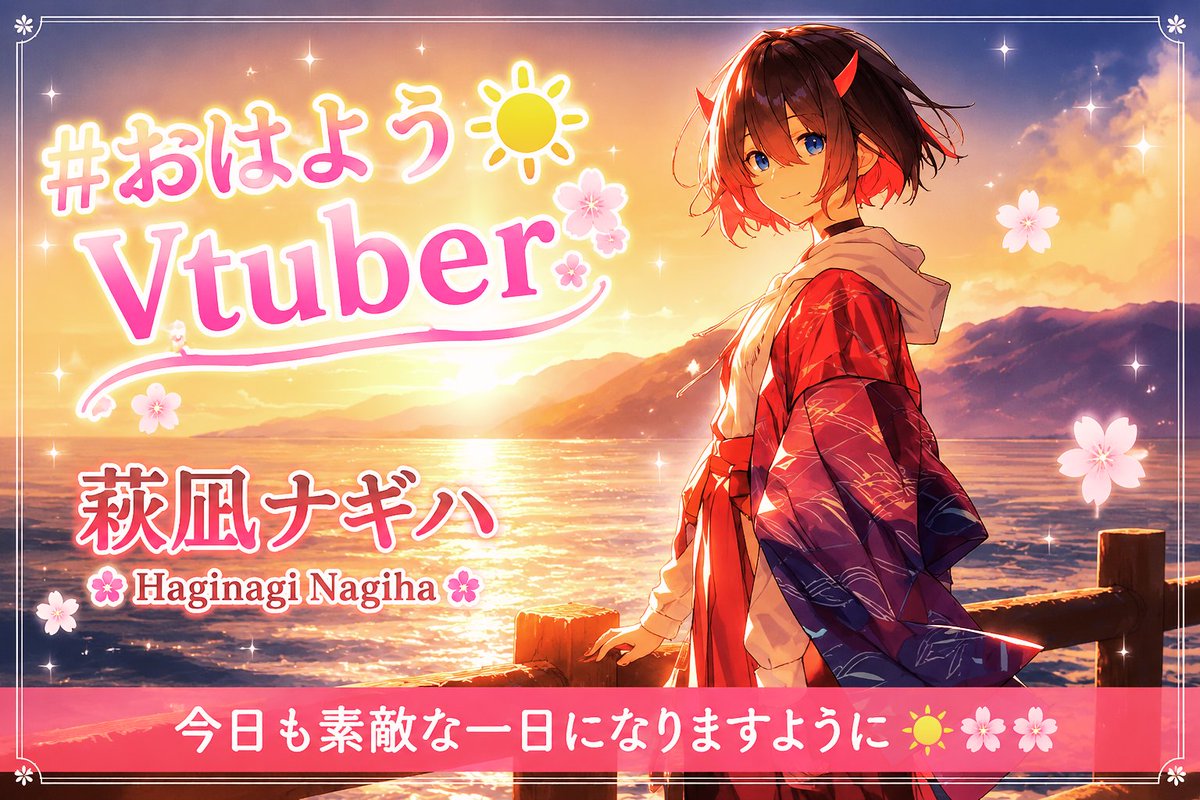 萩凪 ナギハ☀⛩@VTuber準備中 tweet media