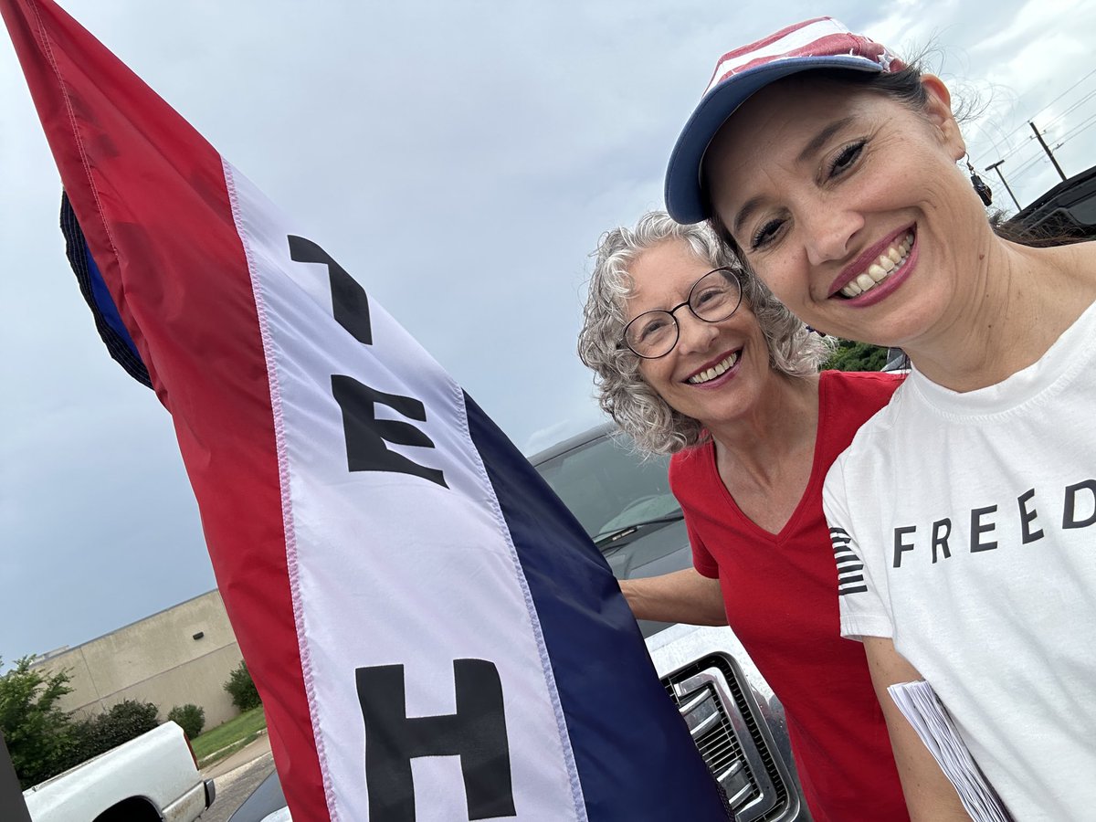 TxTurf's tweet photo. Enlisted all my teens (&amp; 10 YO) &amp; my 78 YO mom in thunderstorms to stump for @chiproytx today. Honored to be a part of this amazing campaign to elect our next Atty Gen for the great state of Texas! https://t.co/RMfgKG1blB