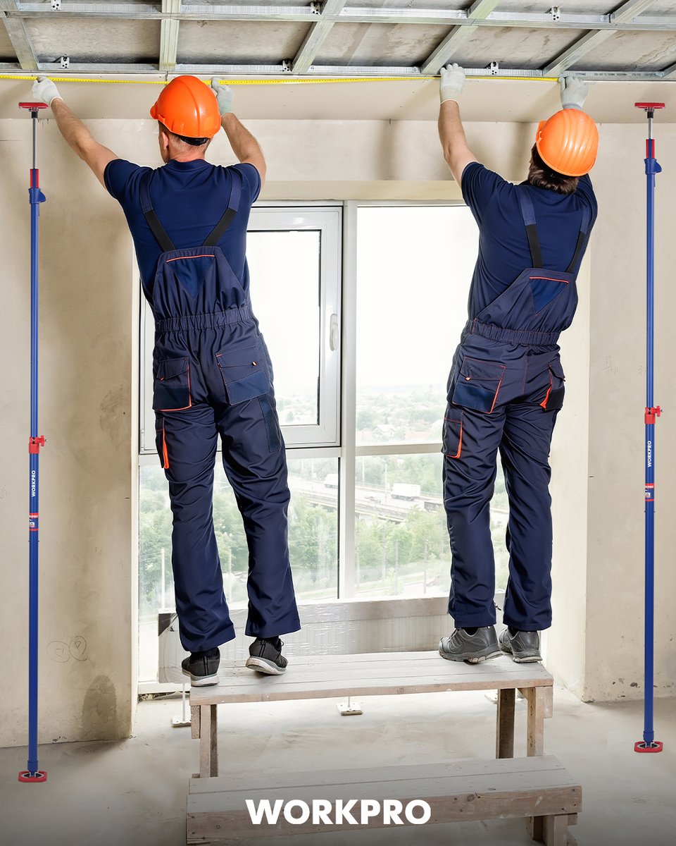workpro_tools's tweet photo. Meet your new project partner: the WORKPRO Cabinet Jack Support Pole set!

📏 Adjustable from 54-114in.
💪 Holds up to 154 lbs.
🔒 Quick-lock telescopic design
👉6 Total Styles Available! https://t.co/OaF376EIdF

#WORKPROtools #DIYTools #SupportPole #DrywallTools #HomeReno https://t.co/CRxk7DQW03