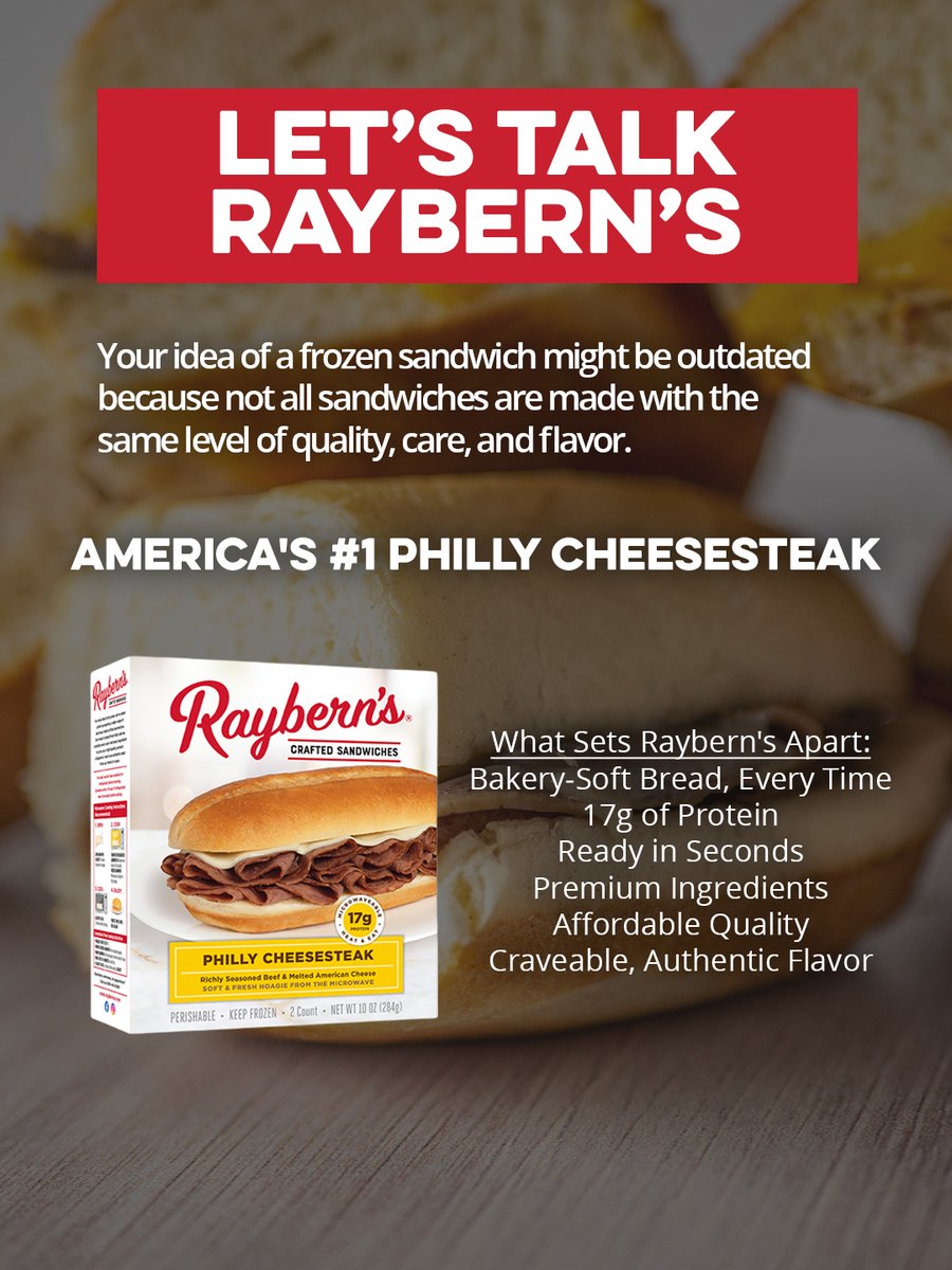 RaybernsTweets's tweet photo. No because why is Raybern’s lowkey carrying the frozen sandwich category rn. 💀

Be honest… when was the last time your frozen lunch actually had:

👉 soft bread
👉 real flavor
👉 protein
👉 zero cardboard energy

Comment below!👇 https://t.co/YZKdp9GYcp