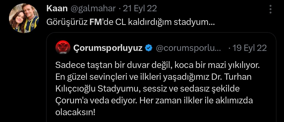 galmahar's tweet photo. Zamanında 2. Ligden CL'ye çıkarıyorduk Çorum'u, Kıvanç Kaya ile beraber hem de https://t.co/3zCpIqFLZ9
