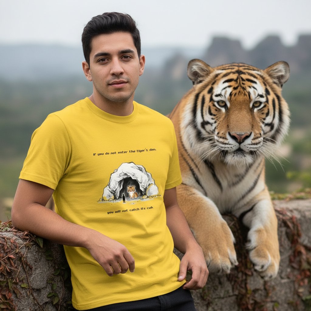 Upward_Works's tweet photo. 【PRODUCTS INTRODUCE】
"虎穴に入らずんば虎子を得ず(If you do not enter the tiger’s den, you will not catch its cub.)"
https://t.co/VBZmoG0Xu1

Baseにて販売した商品を紹介！カラー、デザイン多数！ぜひご確認ください！
Check out the products available at the Upward Works Base Shop! Lots of colors and designs to choose from!

インスタグラムでも着用イメージを公開中！
You can also see styling images on our Instagram!
https://t.co/3GHxSMGej3

ショップはこちらから↓
Available now from
https://t.co/2BcpWrFzNx

#Tシャツデザイン #オリジナルTシャツ #デザインTシャツ #グラフィックTシャツ #アートTシャツ #ファッションコーデ #シンプルコーデ #カジュアルスタイル #デザイン好きと繋がりたい #クリエイティブライフ #TshirtDesign #GraphicTee #StreetFashion #MinimalDesign #ArtWear #CreativeStyle #PositiveVibes #JapaneseDesign #GiftIdea #InspirationWear