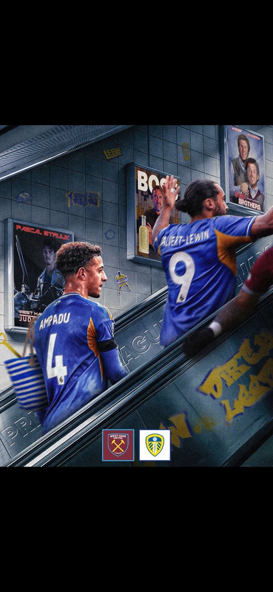BremnersLaces's tweet photo. Just properly looked at this. Struijk Judgement day poster. Ampadu beach bag. Summerville arm. Class #lufc https://t.co/1RYVhigXec