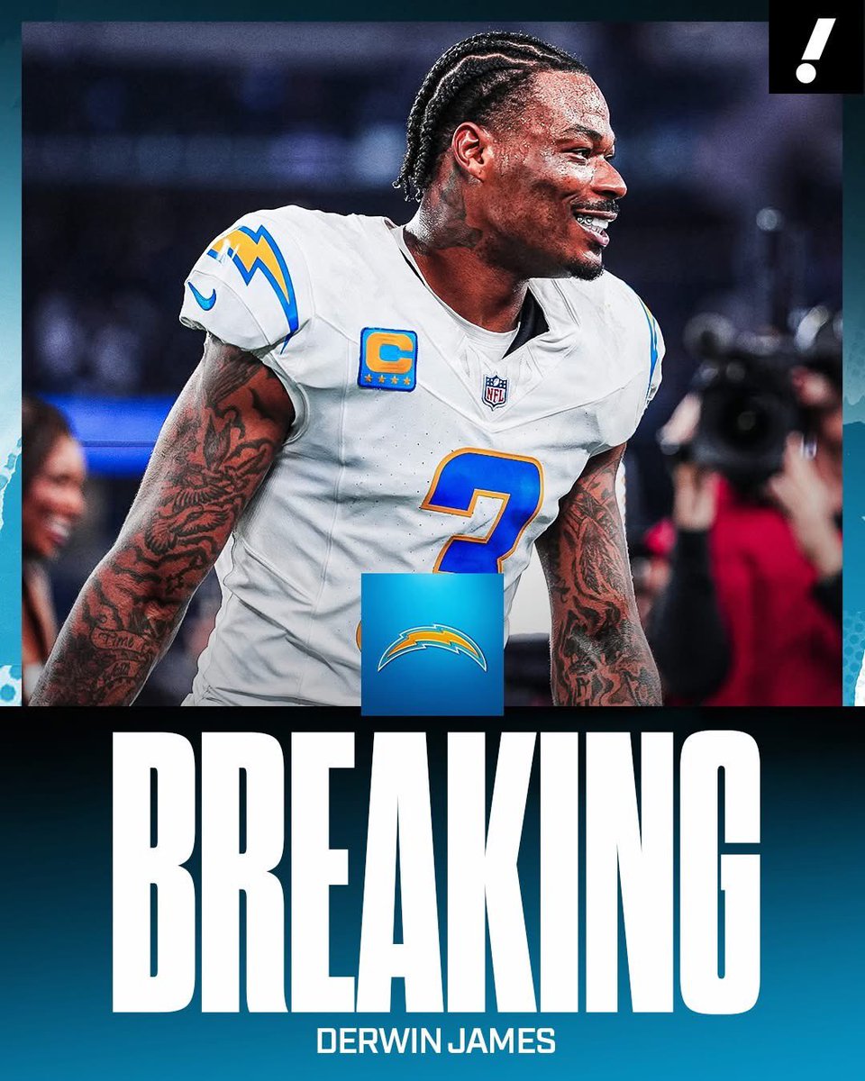 EFESHEW's tweet photo. The Chargers and Derwin James have agreed to an extension to make James the highest-paid safety for the second time in his career. 💰🍢

It's a 3-year, $75.6M deal for the five-time Pro-Bowler. https://t.co/H426Vf4EoT