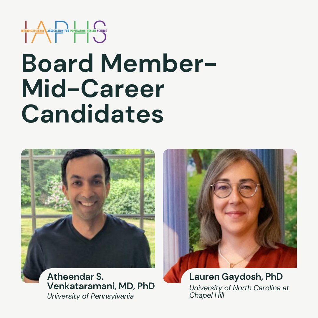 ia4phs's tweet photo. ✅The election for President-Elect and Board Members is open from May 16 to June 30! You must be an individual member of IAPHS by June 30 to vote. Check the candidate statements and vote here=> https://t.co/c5QPb14NZe #IAPHS #PopHealth https://t.co/wgiSPekIcV