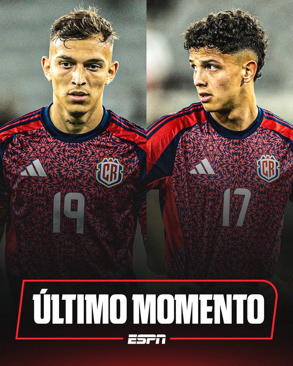 ESPN_CENAM's tweet photo. 🇨🇷 SIGUEN LAS BAJAS EN LA CONVOCATORIA DE COSTA RICA❌

La FCRF anunció la salida los jugadores Kenneth Vargas y Warren Madrigal por temas relacionados a la también baja de Alejandro Bran tras un escándalo en un bar de la capital tica. https://t.co/ifhAJ3IwBv