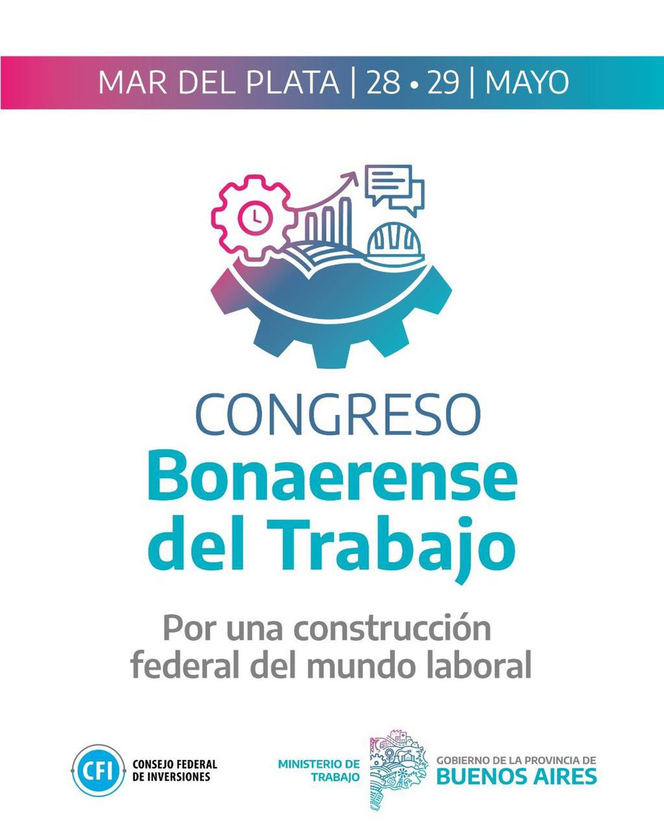 FetraesA's tweet photo. 🗓️ ¡Agendá esta charla en el Congreso Bonaerense del Trabajo!
🗣️ "El rol de las cooperativas en el desarrollo estratégico para la producción y el trabajo digno".
⏰ Viernes 29 de Mayo, 14 hs.
📍 Salón Coral (Hotel 13 de Julio, Mar del Plata). https://t.co/A7pAj18Zjt