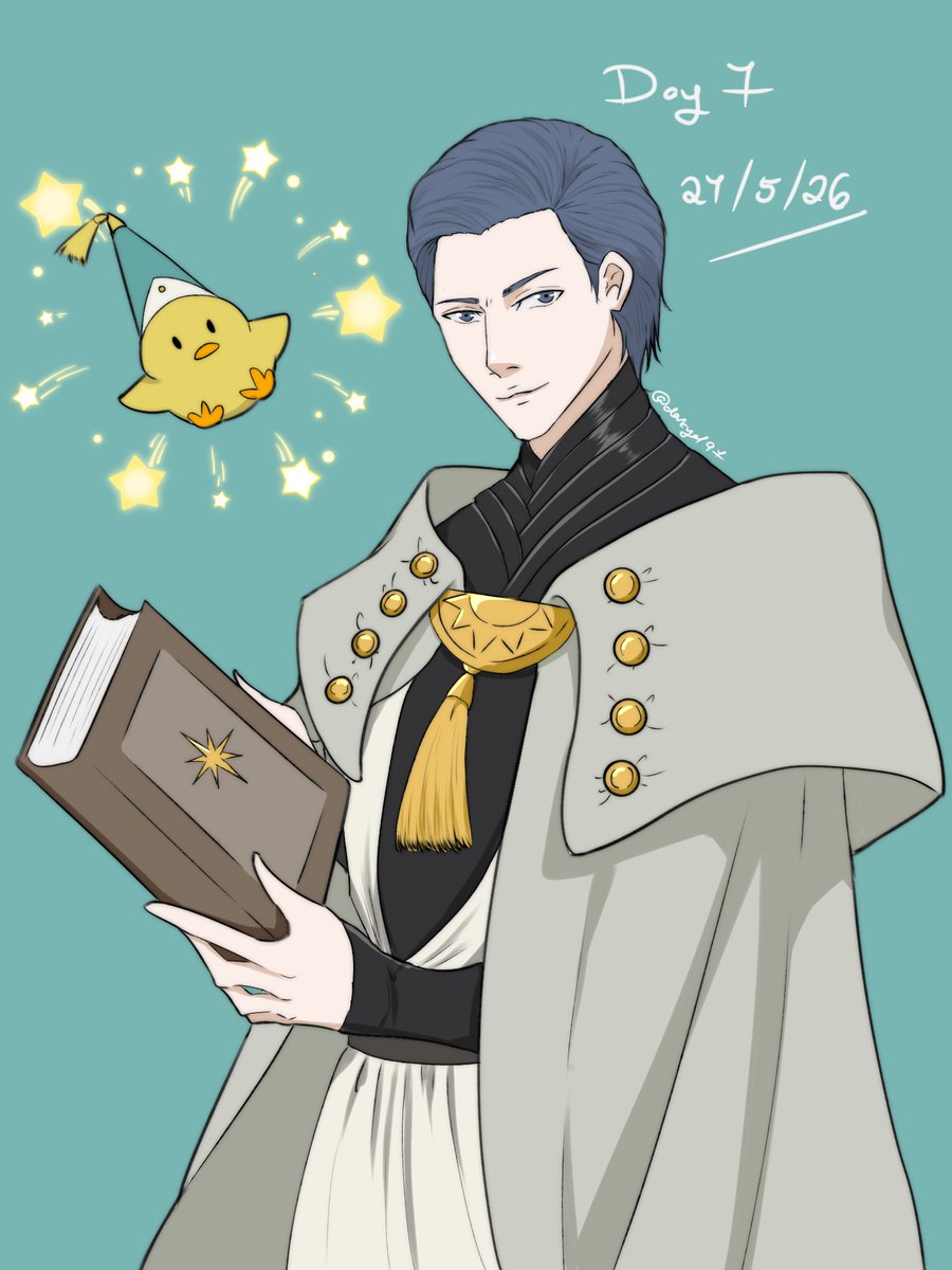 darkyal97's tweet photo. Day 7 Free Day of #claudioweek2026 
Claudio as Witch Master (Qifrey outfit) and magical ducky 
#claudioserafino #witchhatatelier #tekken https://t.co/AZZueRnaxr