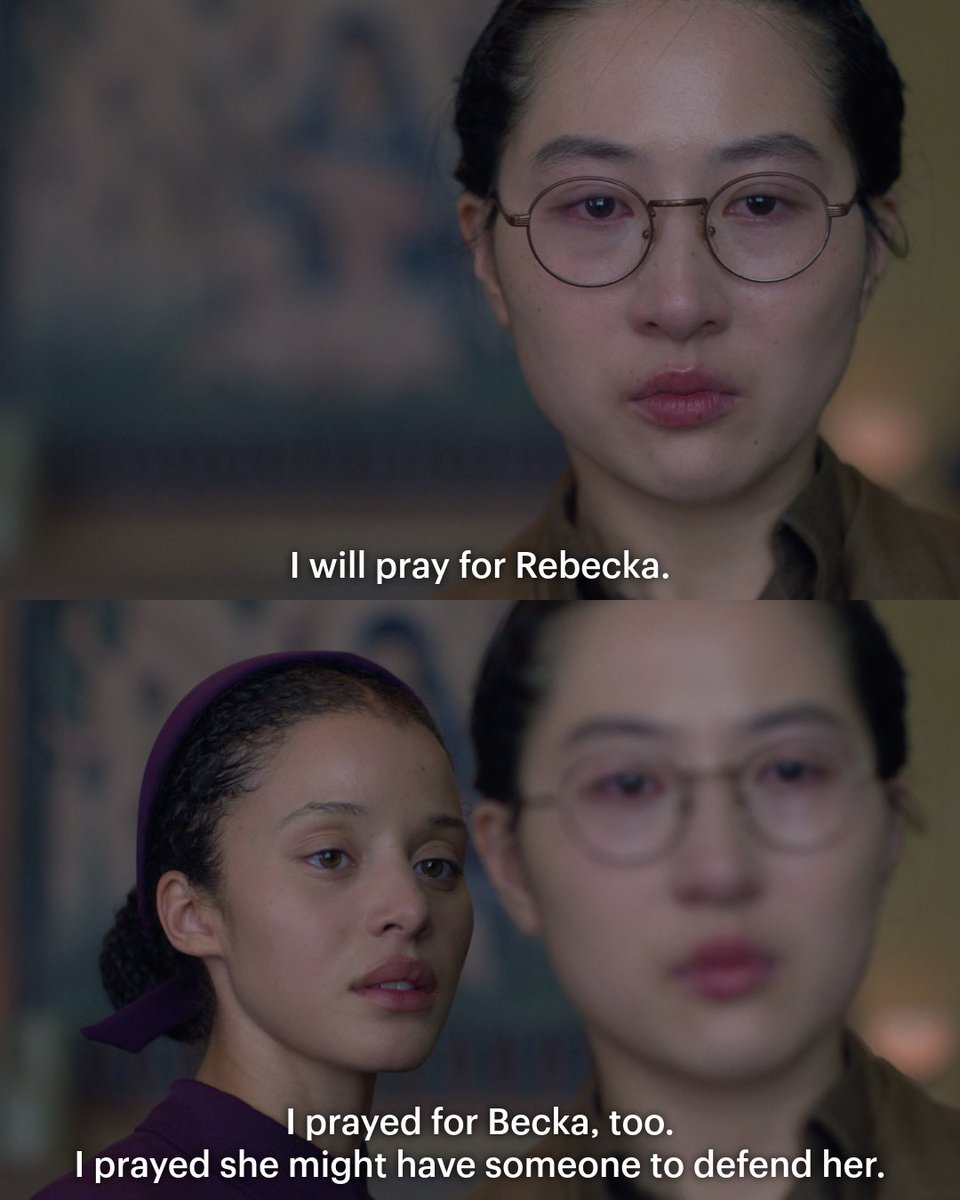 testamentshulu's tweet photo. Becka defenders, stand up.
The season finale of THE TESTAMENTS is now streaming on @hulu. #TheTestaments https://t.co/ALzDK4lnu6