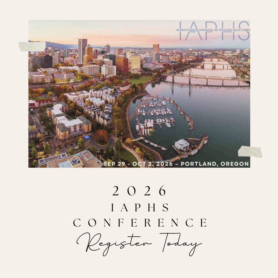 ia4phs's tweet photo. Planning your trip to #IAPHS2026? ✈️
Explore hotel options, travel discounts, and important booking deadlines—all in one place.
👉 https://t.co/KBLKJZ3llR #PopHealth #Portland https://t.co/UTDvigB997