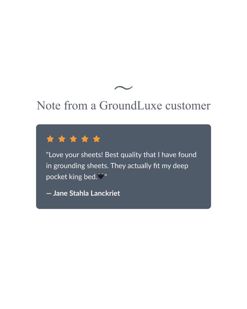 GroundLuxe's tweet photo. Our 18-inch deep-pocket grounding sheets are the deepest grounding sheets available anywhere!  They are designed for thicker, higher-quality mattresses. They stay securely in place through the night, so your bed feels smooth, stable, and connected. https://t.co/HNBjM1Bqdr