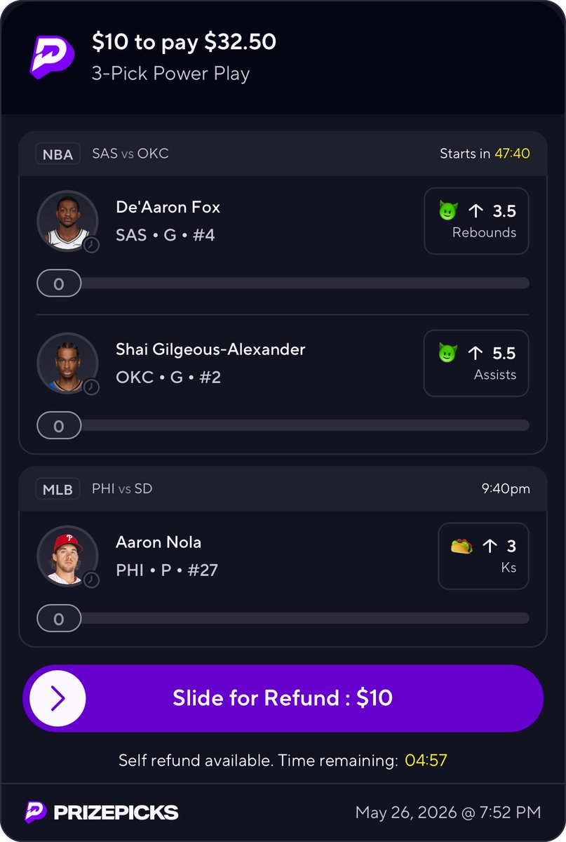 FlossyJacob's tweet photo. 5/26 TACO SWEEP INCOMING🌮🧹

❤️ if tailing.

#Gambling𝕏 https://t.co/6WvR1dWJSA