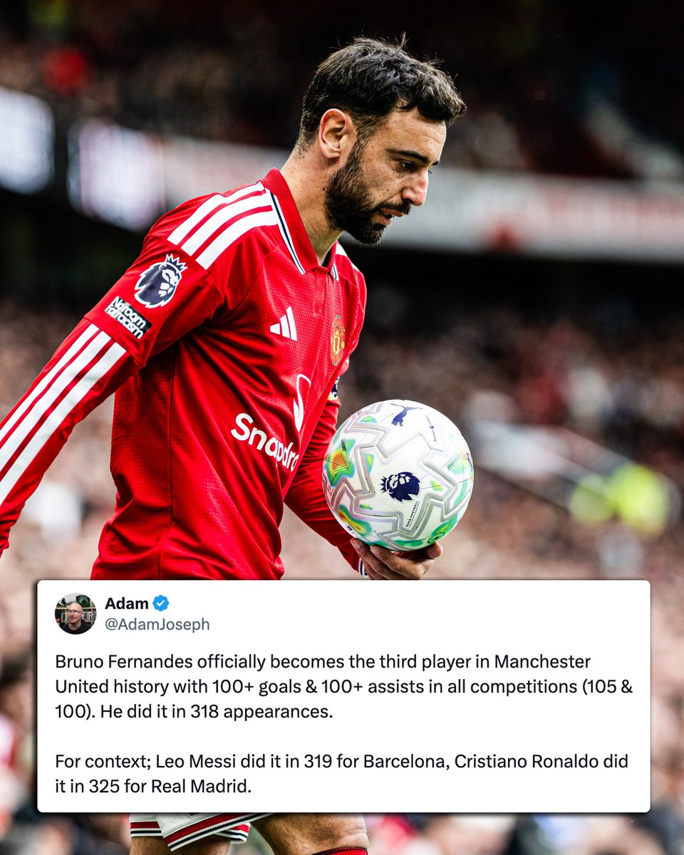 sjfc_jake's tweet photo. The one person that had actually kept ‘Man United level’ standards the whole time he has been at the club is Bruno Fernandes, yet ex-players will slander him because he shows emotion on the pitch 🤣 they would have loved to have played with someone like him #ElCapitano https://t.co/bWNlqHm3nY