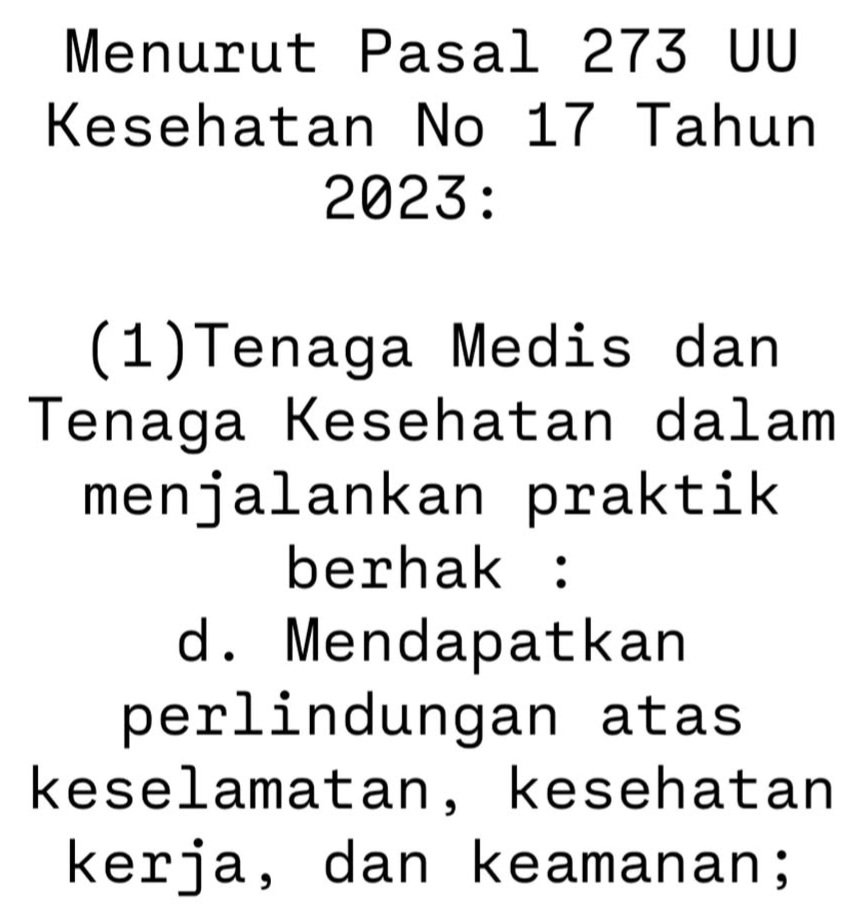 plusultra28's tweet photo. @ardypribadi__ Selama tidak gawat darurat dan tidak dengan alasan suku, ras, agama, dokter juga bisa menolak pasien sebagai hak atas perlindungan kerja

Jadi baiknya tetap saling menghargai https://t.co/jPBJoORuoB