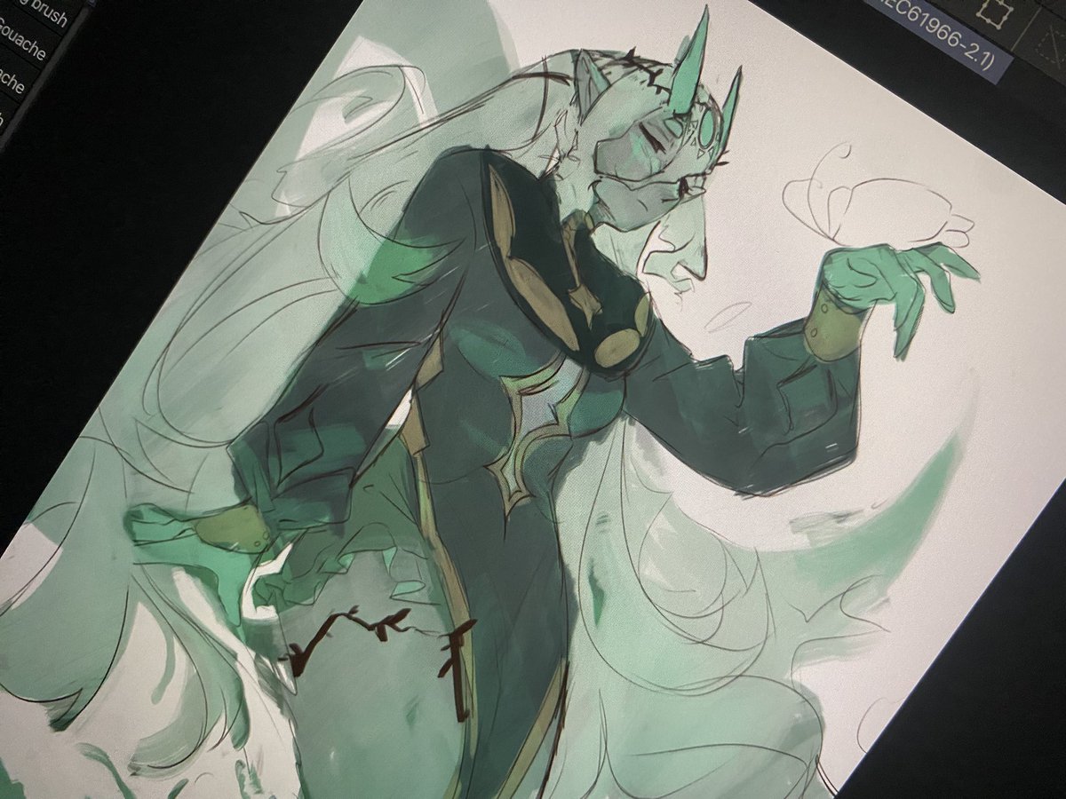 kiwiibiird's tweet photo. Low-key I think I’ve forgotten how to draw but here’s another wip let’s hope I don’t abandon this one like I did the last one 🤠 https://t.co/07GHtToTmk