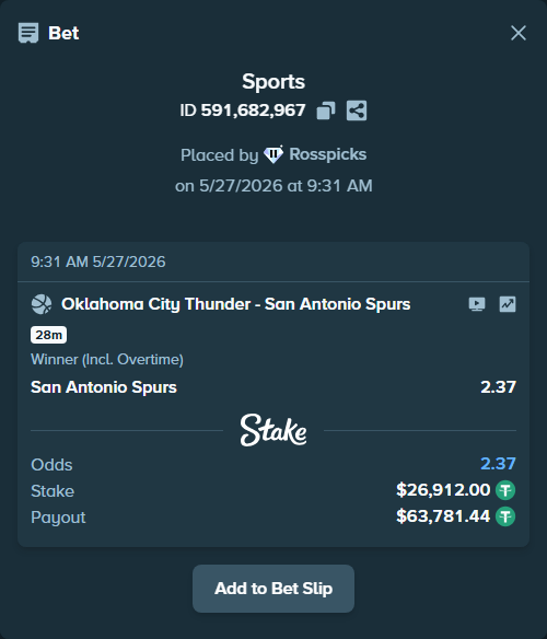 Stake High Roller tweet media