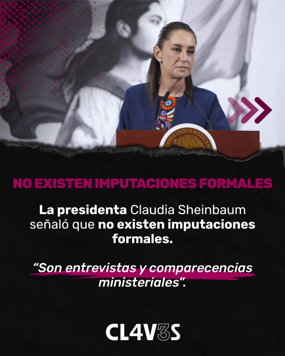 claves_mx's tweet photo. 🚨 La Fiscalía General de la República citó a comparecer a Maru Campos y Rubén Rocha Moya. Ante el caso, la presidenta Claudia Sheinbaum llamó a actuar con apego a la ley, transparencia y sin politización de la justicia. ⚖️

Aquí las #Claves del caso Sinaloa y Chihuahua☝🏻 https://t.co/YCGPEkXSHH