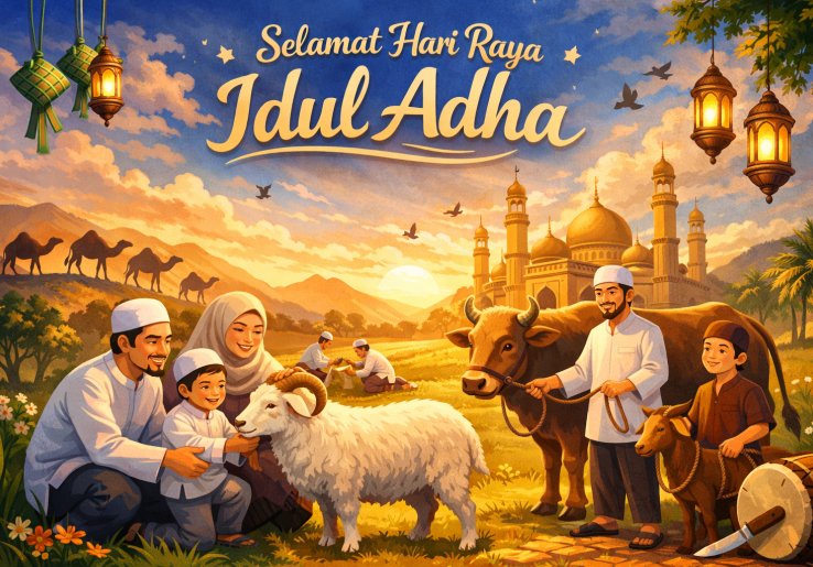 UarPurnama's tweet photo. Cinta sejati adalah sebuah keikhlasan 

Selamat Hari Raya Kurban 
10 Dzulhijjah 1447H / 2026M 🙏🙏 https://t.co/UYqTyW7WyE