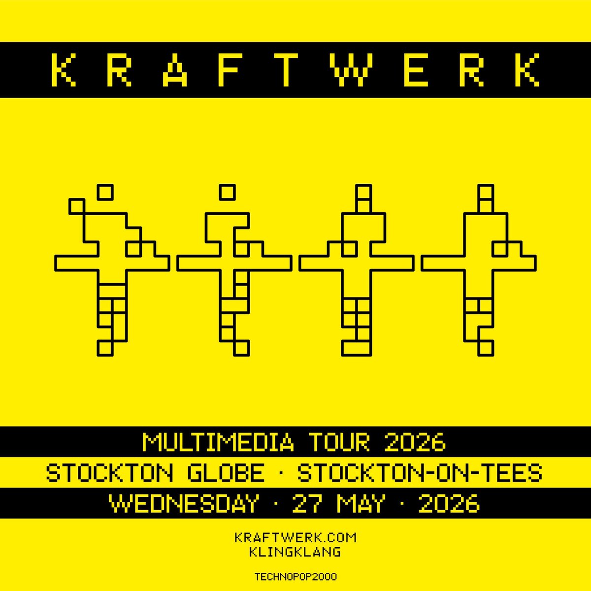 technopop2000's tweet photo. Kraftwerk - Stockton Globe, Stockton-on-Tees, 2026-05-27 https://t.co/piYY9E1pRp