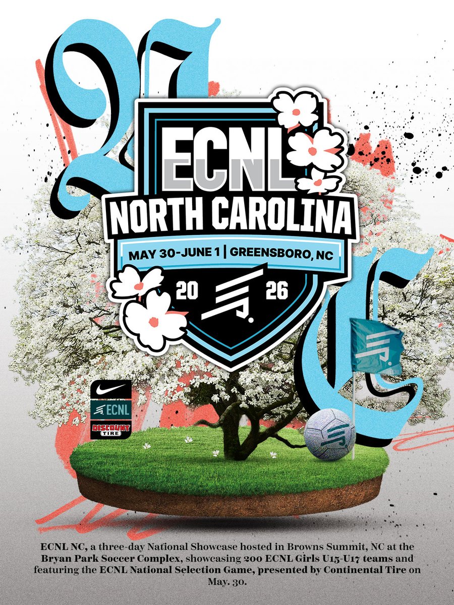 ECNLgirls's tweet photo. One more until postseason ⏳
📍ECNL North Carolina 
🗓️ May 30-June 1

#ECNLNC https://t.co/nGqNhNSiUx
